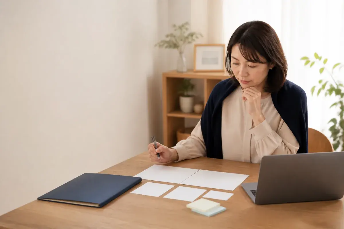仕事復帰に向けて職歴と現在のスキルを棚卸しする人