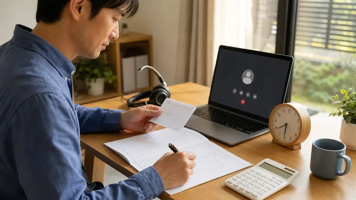 在宅ワークの総作業時間と費用を記録して実質時給を計算する人